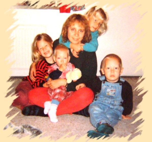 Ich mit meinen Kindern